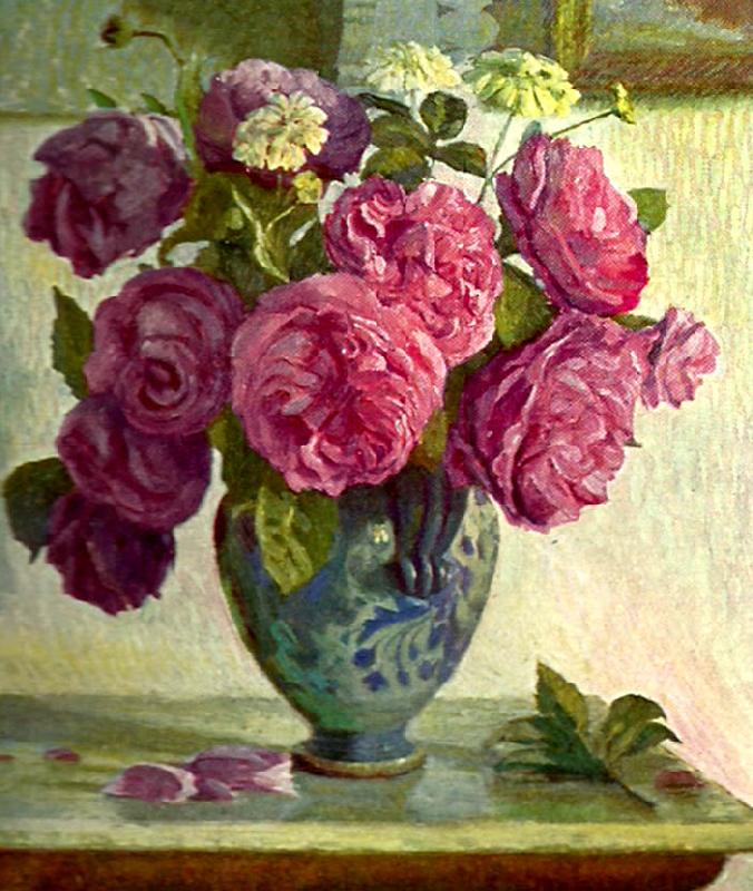 anders trulson blommor oil painting picture